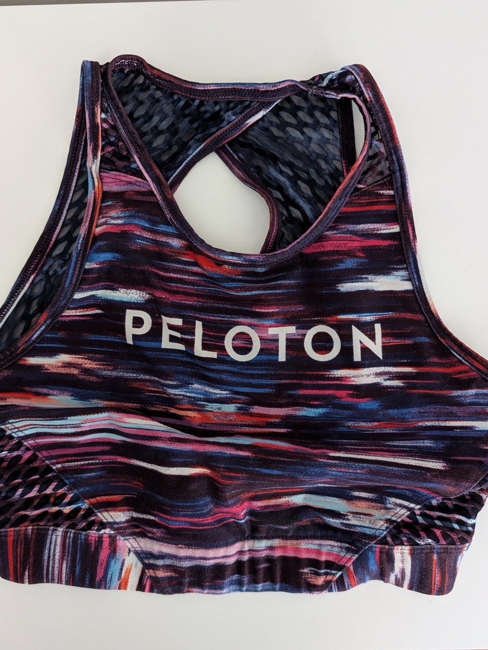 Peloton x WITH Wear It To Heart High Neck Sports Bra Multi Space Dye S
